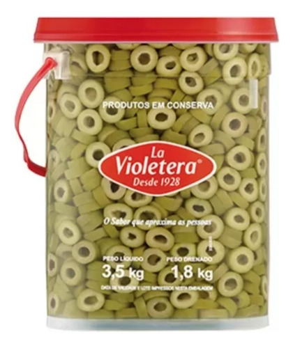 Azeitona Verde Fatiada La Violetera 1,8kg