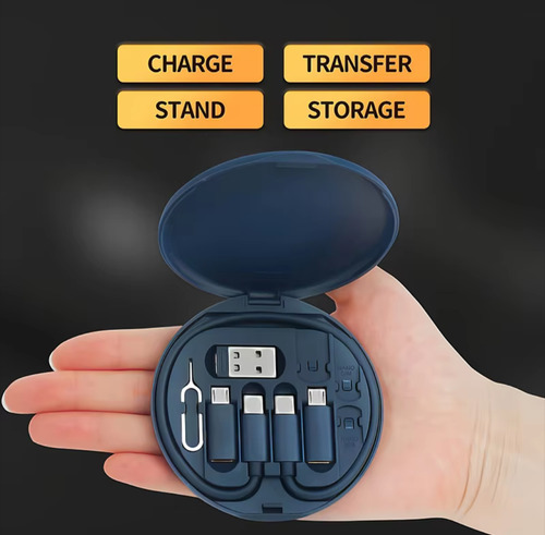 Adaptador Celular 60w Carga Rápida Usb C, Micro, Lighting