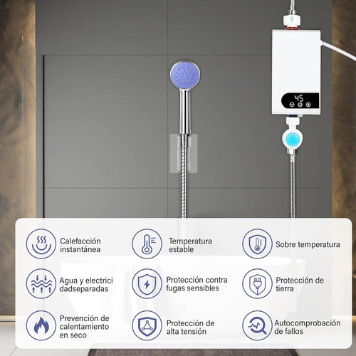 Calentador De Agua Instantáneo Eléctrico 110v 3500w