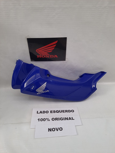 Carenagem Lateral L.e Honda Pop 100 2007 Azul Original Novo 