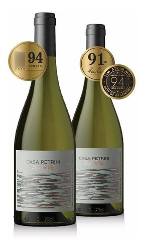 2 Vino Chardonnay Lecho De Río Bodega Casa Petrini Premium 