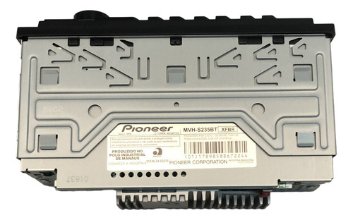 Pioneer Mvhs235bt Usb Bluetooth 5.0 Rádio Fm Potência 4x23w