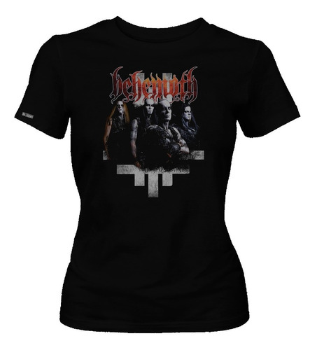 Camiseta Behemoth Banda Metal Cruces Integrantes Dama Dbo