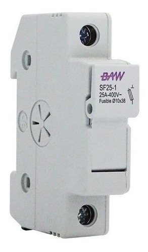 Imagen 2 de 8 de Seccionador 25a Portafusible P/fususible 10x38 Baw Tabaquera