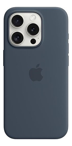 Funda Original Apple Silicona Magsafe iPhone 15 Pro Azul Tor