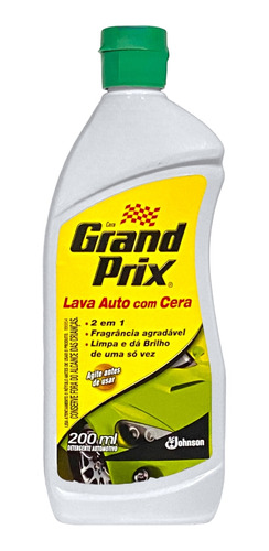 Lava Auto Grand Prix 200ml Com Cera Limpa E Da Brilho