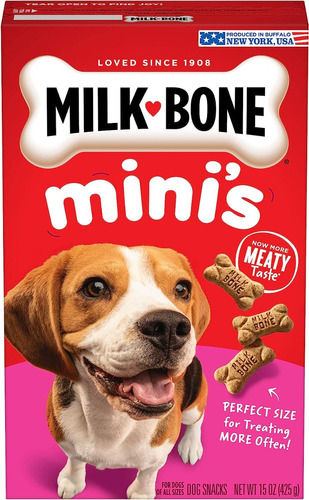 Galletas Para Perros Originales De Milk-bone Mini - 15 Onzas