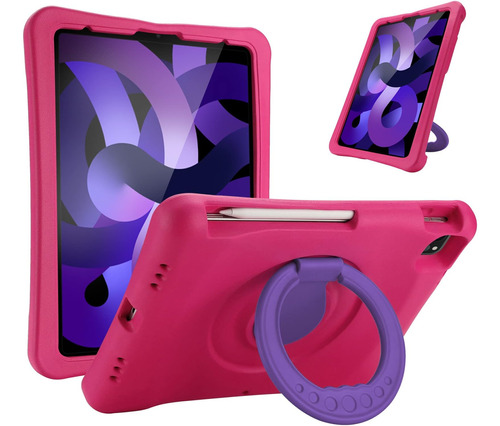 Procase Kids Funda iPad Air 10.9 5ta 4ta Generación Magenta