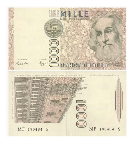 Grr-billete De Italia 1000 Liras 1982 - Marco Polo