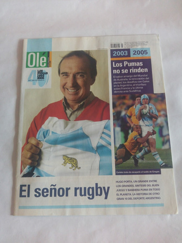 Revista Ole Libro De Oro De Los Pumas 40 °  2003 2005