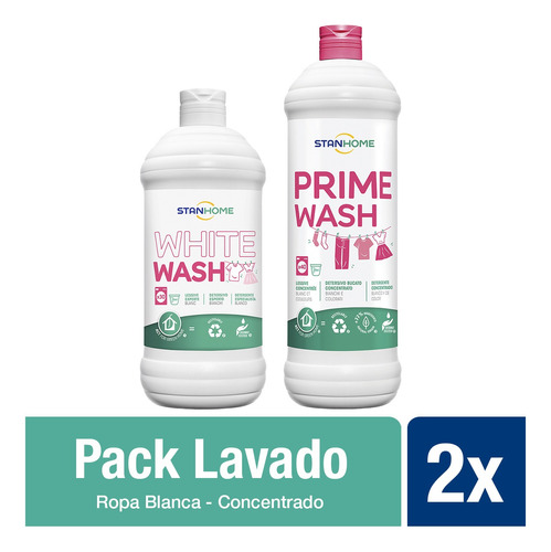 Pack Lavado Stanhome Básico Ropa Blanca + Prime Wash
