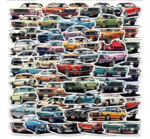 50pz Pegatinas Calcomanias Coches De Carreras