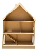 Comprar Casa De Muñecas De Madera Fibrofacil Artesanal