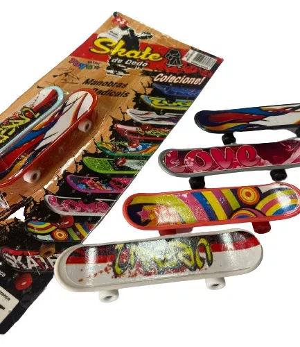 2 Unid Skate De Dedo Brinquedo Infantil Radical Kit Festa FingerBord