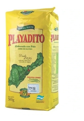 Yerba Playadito De 1/2 Kilo X 10 Unidades