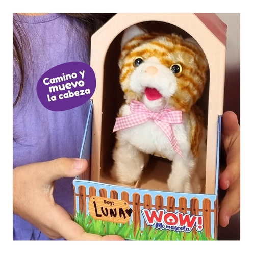 Imagen 4 de 5 de Peluche Mi Mascota Wow Interactiva C/ Sonido Camina Animales
