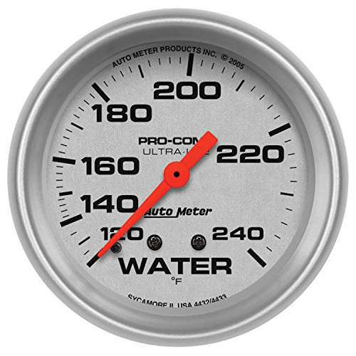 4432 Ultra-lite Mechanical Water Temperature Gauge