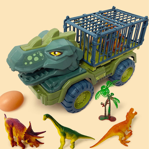 Camión De Transporte De Dinosaurios Playset, Vehículo De Tra