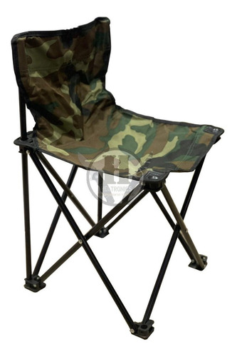 Silla Plegable Camuflada Woodland Liviana Caza Respaldo Pesc