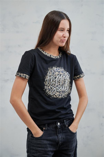 Remera Algodón Hippie Soul Mini Lentejuelas Gu36103 Arizona