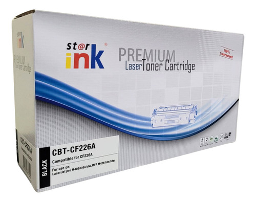 Tóner Star Ink Cf226a Compable H P Laserjet M426dw/m426fdw Tinta Black