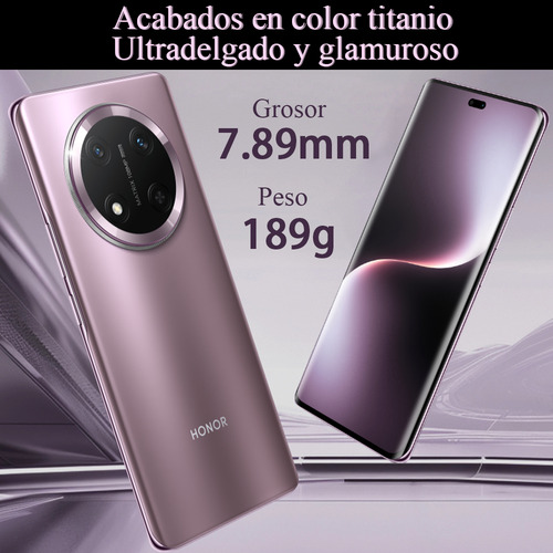 Honor X9c 5g Dual Sim 12gb Ram 256gb,6600mah Batería Duradera,impermeable Y Resistente A Las Caídas,120hz Refresh Rate,108mp Oiscámara,titanium Purple