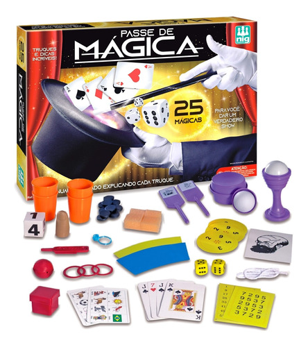 Jogo Infantil Caixa De Mágicas 20 Truques - Nig Brinquedos