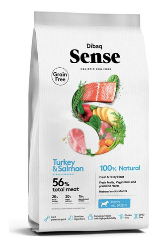 Sense Alimento Perro Adulto Puppy Turkey & Salmón 12kg