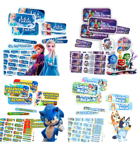120 Etiquetas Escolares En Vinil Personalizadas Impermeables