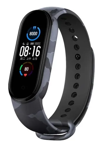 Malla Siliconada Para Xiaomi Mi Band 3 4 Camuflado