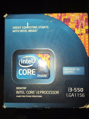 Procesador Intel I3 550 Lga 1156 3.2 Ghz
