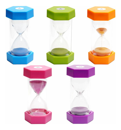 5 Piezas De Reloj De Arena Coloridas De Macaron, Tempor...