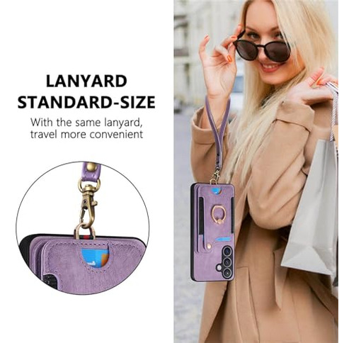 Funda Para Galaxy S24 Plus Morado Piel