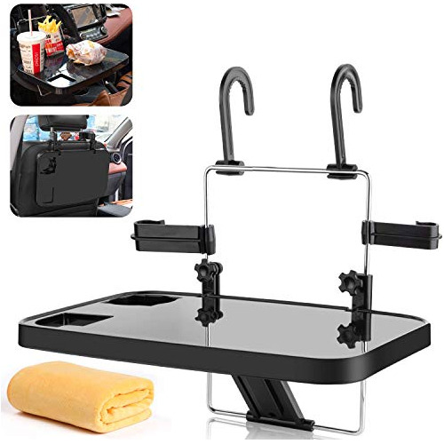 Foldable Car Seat Back Portable Tray For Food Dining Dr...