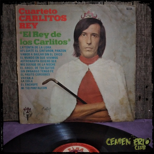 Carlitos Rey El Rey De Los Carlitos Arg 1975 Pira Vinilo Lp