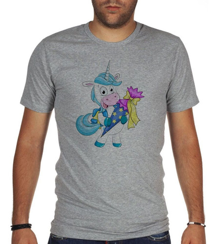 Remera De Hombre Unicornio Hombre Con Un Ramo