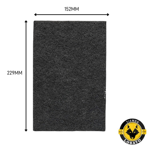Paño Abrasivo X5 Negro Bosch P/inoxidable 152x229mm Medium S