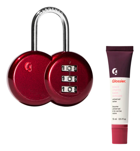 Set Balm Doctom + Cherry Lock Bálsamo Labial Glossier