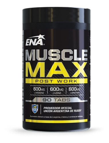 Crecimient Muscular Rapido!! Muscle Max Ena 90 Tabs
