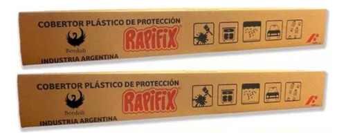 Film Cobertor Rapifix  4mt X 100mt Cubre Autos Pack X 2 Unid