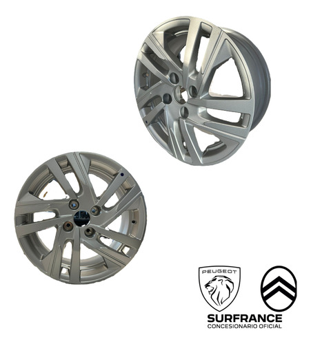 Llanta Original Peugeot 208 Active R 16 5 Gris