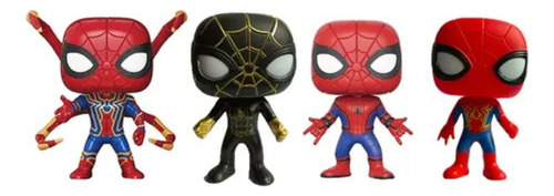 Kit Figuras De Ação Homem Aranha Pop! Com 04 Unidades Spider
