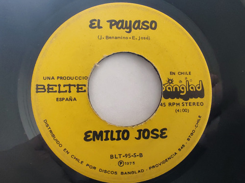 Vinilo Single De Emilio Jose Sola (q125