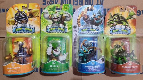Fig Skylanders Swap Force Gill Grunt Trigger Countdown Happy (Usado)
