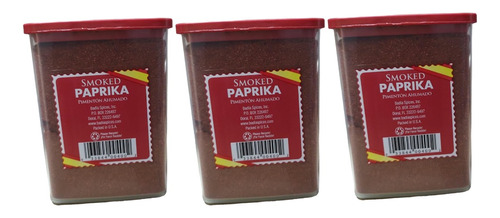  3 Piezas De Pimentón Ahumado Badia 106.3g Paprika Ahumada