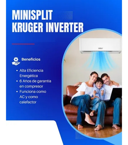Aire Acondicionado Inverter Mini Split 18m2 Msk18 Kruger