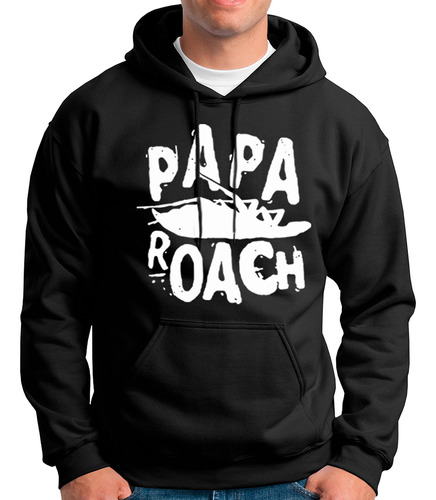 Polera Capucha Banda Papa Roach 