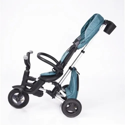 Imagen 4 de 10 de Triciclo Paseador Ebaby Plegable. Asiento Giratorio.