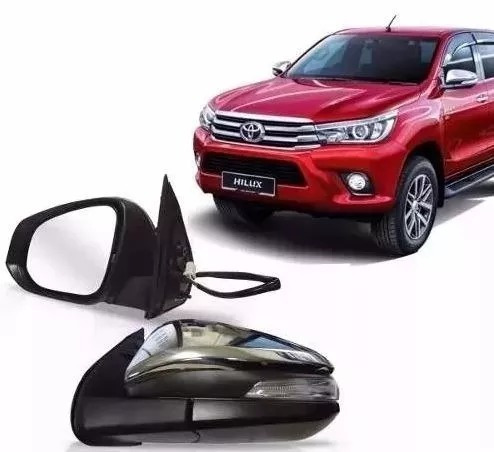 Juego Espejo Electrico Hilux Cromado Con Giro 2016 2017 2018 2019