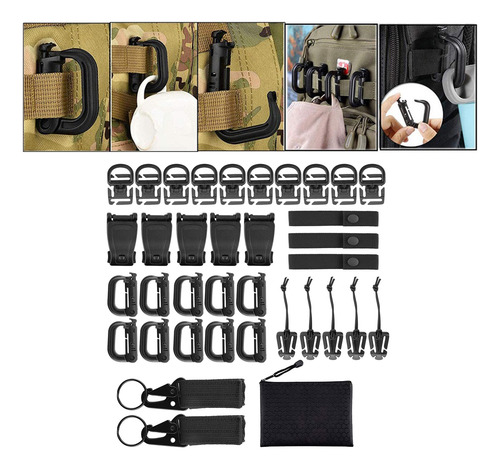 35 Piezas De Accesorios Para Molle Mochila Táctica